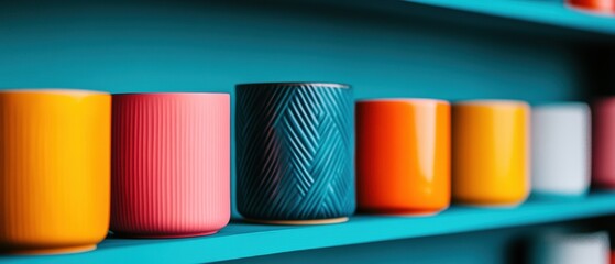 Poster - Circular Craft Storage Solutions Vibrant Upcycled Organizational Design for Creative Workspaces - Sustainable Minimalist Aesthetic and Productivity Innovation