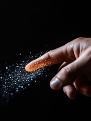 Aufkleber - Digital Transformation Catalyst Immersive Particle Interaction Visualizing Quantum Innovation, AI-Driven Connectivity, and Next-Generation User Experience Design