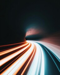 Aufkleber - Quantum Velocity Hyperdynamic Digital Transformation Visualization - Next-Gen Data Flow Aesthetic for Cutting-Edge Tech Marketing and Innovation Narratives