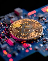 Aufkleber - Decentralized Future Unveiled Blockchain Innovation Meets Cutting-Edge Cryptocurrency Design - Fintech Revolution in High-Resolution Digital Landscape
