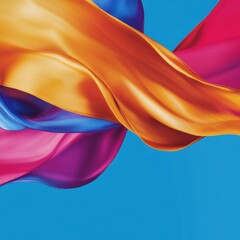 Poster - Fluid Dynamics Metallic Gold and Electric Blue Abstract Flow - Luxury Digital Art for Immersive Branding and Creative Marketing Innovation