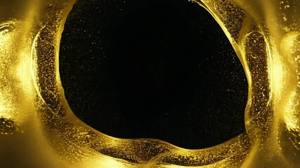 Poster - Elegant Abstract Black and Gold Background Design