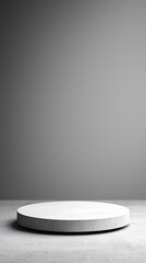 Poster - classic white stone 3D podium, timeless elegant design, subtle natural shadows, luxurious yet simple, perfect balance of light and texture, clean background, no branding, no watermark