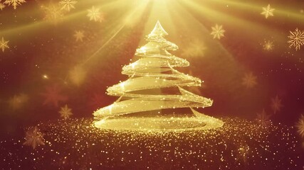 Poster - Vibrant Motion Graphic Glitter Gold Texture Background for a Magical Christmas Effect