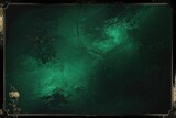 Dark Emerald Green Background with Black Shadow Border and Vintage Grunge Texture for Elegant Designs