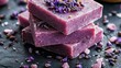 © MaxB - Dried lavender and rose petals complement handmade soap and an assortment of bath and spa accessories