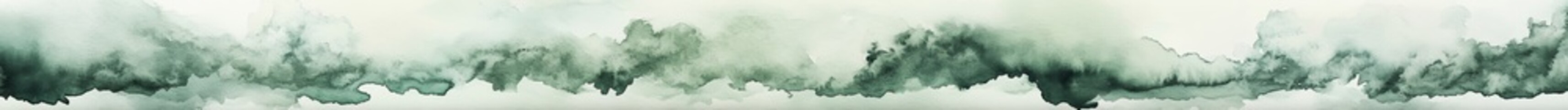 Wall Mural - Abstract Watercolor Landscape With Soft Green And Gray Tones Perfect For A Serene Background Image Design For Minimalist Aesthetic Design Elements Showing Gentle Atmosphere and Fluid Brushstrokes