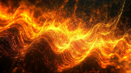 Poster - this stunning abstract image features vibrant waves of light and energy, creating a mesmerizing disp