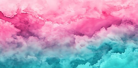 Aufkleber - Vibrant pink and blue brush strokes form an abstract watercolor background ideal for artistic endeavors