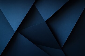 Wall Mural - Abstract Geometric Background With Dark Blue Triangles And Subtle Glittering Texture Perfect For Luxury Branding And Corporate Presentations (Using Generic Terms) ,  keywords