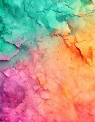 Poster - a dreamy atmosphere is created by the vibrant pink and green abstract textured background