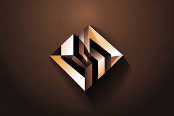 Poster - Distinctive Vector Artwork on Brown Gradient Background