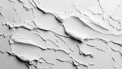 Poster - White decorative plaster forms a unique textured background that sparks interest