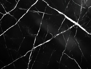 Aufkleber - Elegant black marble texture with striking white veins creating a luxurious and sophisticated backdrop perfect for modern design projects