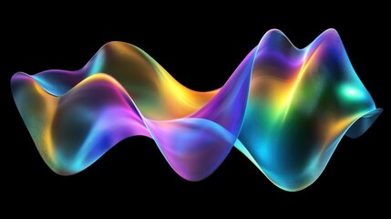Fototapete - Abstract Colorful Wave Form