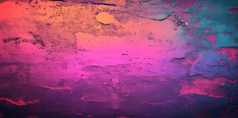 Aufkleber - the background has an abstract blurred gradient appearance with a grainy texture and light leaks