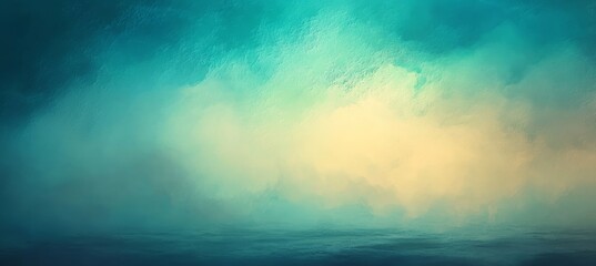 Poster - a teal and pink abstract background with a distinctive grainy texture and diagonal gradient