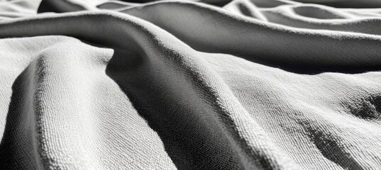 Poster - a soft wavy pattern is present on the background with an abstract grainy texture