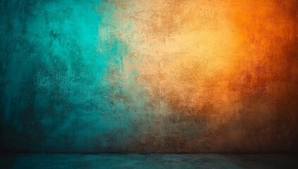 Poster - the background features a subtle texture with a grainy quality, set against a gradient of blue and b