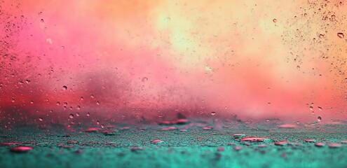 Poster - the background features a soothing blue to delicate pink gradient with subtle texture, ideal for add