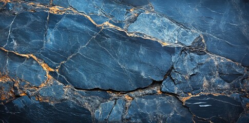 Poster - The surface of dark gray marble, complete with white veins, generates a beautiful grunge texture that is ideal for use in backgrounds and design projects