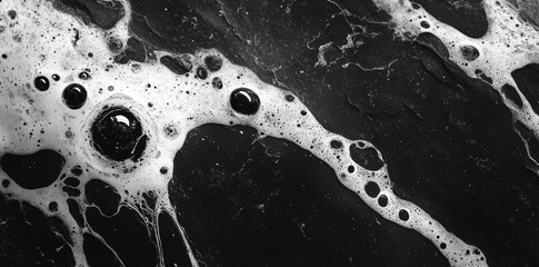 Poster - The backdrop is a grungy monochrome, marked by chaotic paint splashes that reveal a textured surface with raw, artistic distress