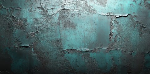 Poster - A weathered concrete wall displays a rough-hewn texture, reflecting a gritty urban aesthetic marked by deep shadows and an industrial rawness