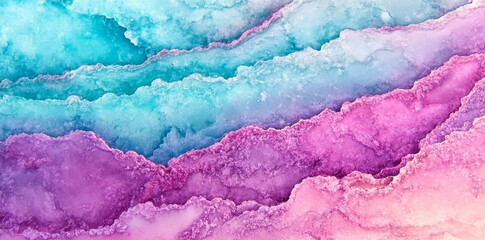 Poster - a dreamy and ethereal atmosphere is formed by the seamless blending of soft pastel colors with a gru