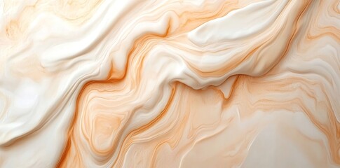 Poster - elegant textural design is created by soft beige watercolor that has a marble-like vein pattern
