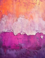 Poster - the abstract background features pink and purple colors, giving it a resemblance to a textured canva
