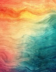 Poster - a background featuring watercolor and a feather-like border that produces a negative space effect