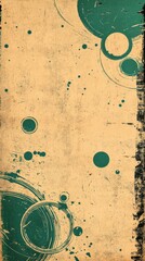 Aufkleber - the background is an abstract representation of yellow and green, with a textured appearance and not