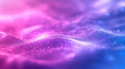 Poster - Pinks, purples, and blues swirl together in a mesmerizing display, resembling waves illuminated by gentle light. This ethereal landscape evokes a sense of tranquility and wonder