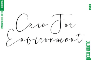 Poster - Eco-Empowerment  Modern Stylish Cursive Hand Lettering Eco Friendly Slogan
