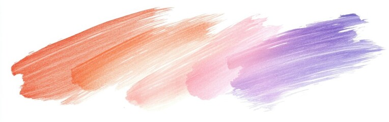 Aufkleber - Soft pencil strokes create a delicate wash of coral and pastel colors blending harmoniously on textured paper