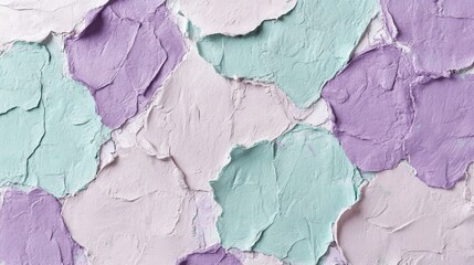 Aufkleber - Torn textured background with soft pastel colors and pencil strokes for artistic design inspiration and creativity