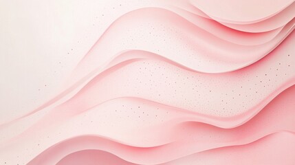 Poster - Pastel backdrop featuring minimalist pencil strokes creating soft waves and subtle textures for a calming visual experience
