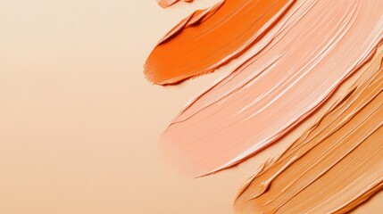Poster - Elegant pencil strokes create a soft muted peach aesthetic with delicate drips and blending elements across the surface