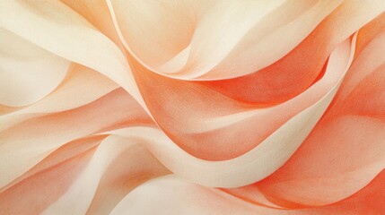 Aufkleber - Pencil strokes create beautiful curves in warm gradient shades for artistic expression and design