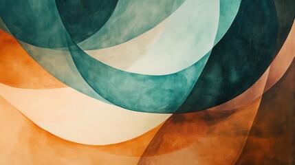 Leinwandbilder - Abstract pencil strokes backdrop showcasing fluid shapes and warm colors creating a harmonious visual experience