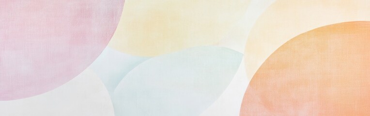 Aufkleber - Abstract arcs of pastel pencil strokes create a soothing composition of color and shape in harmonious balance