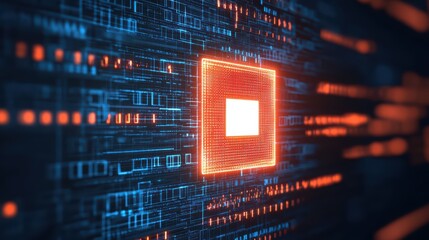 Poster - Futuristic Holographic Data Security Visualization Highlighting Breach and Failure Risks