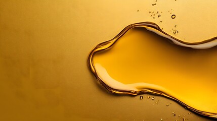Poster - A luxurious abstract golden background with fluid metallic textures, symbolizing elegance and modern design