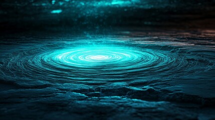 Poster - Abstract swirls that are luminous and three-dimensional add intrigue and depth