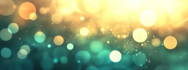 Fototapete - The background is an abstract green with a banner symbolizing spring and nature