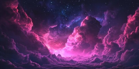 Poster - The purple grunge texture background features an ethereal atmosphere, making it suitable for digital art, web design, and graphic design applications