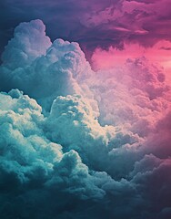 Poster - Purple and grey hues in a watercolor background come together to create a soft and dreamy atmosphere