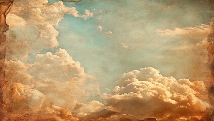 Poster - A brown watercolor painting is used to create an abstract background that has a soft texture