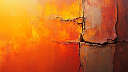 Poster - The background features a gold watercolor effect, complete with dark stains and an abstract design with texture