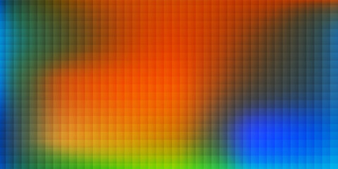 Aufkleber - Abstract blue and orange fractal glass gradient background for creative social media post, website, business presentation, poster. eps 10